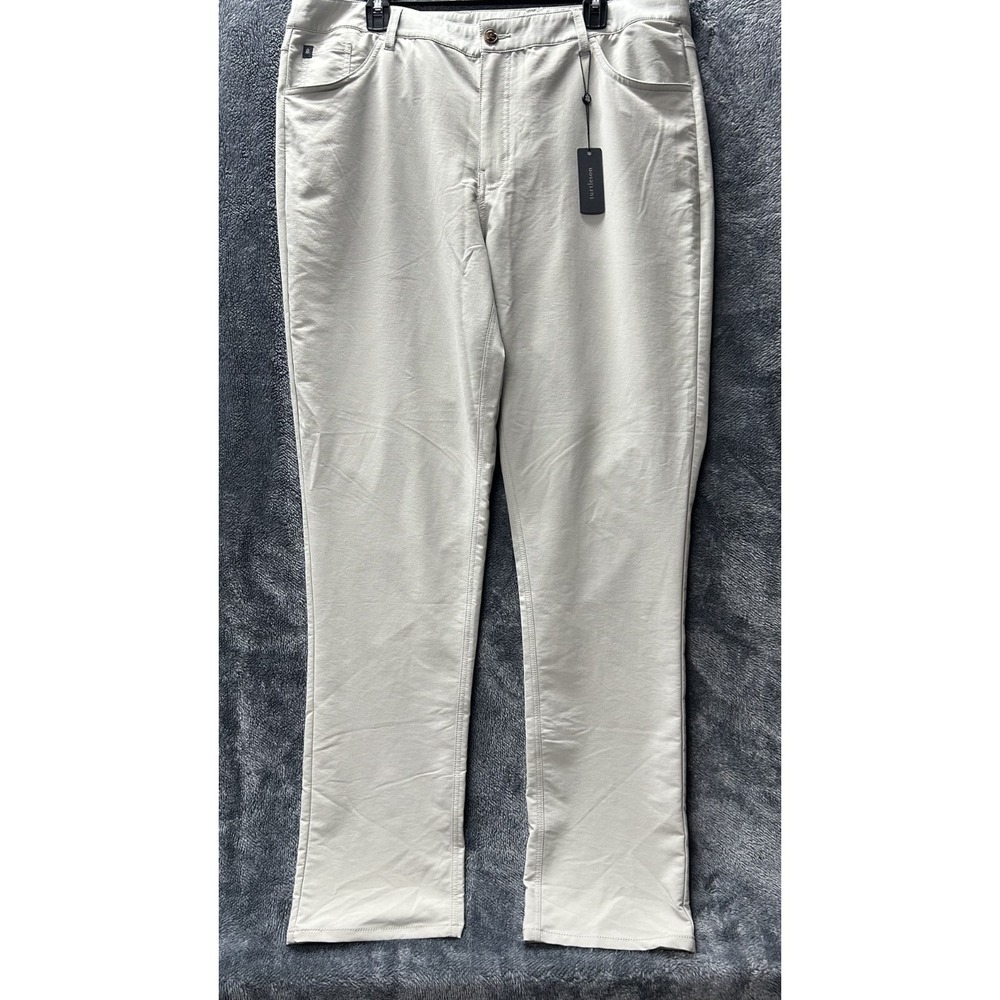 Turtleson Mens Size 38 Gray Stateline 5-Pocket Chino Golf Pants New (T8)